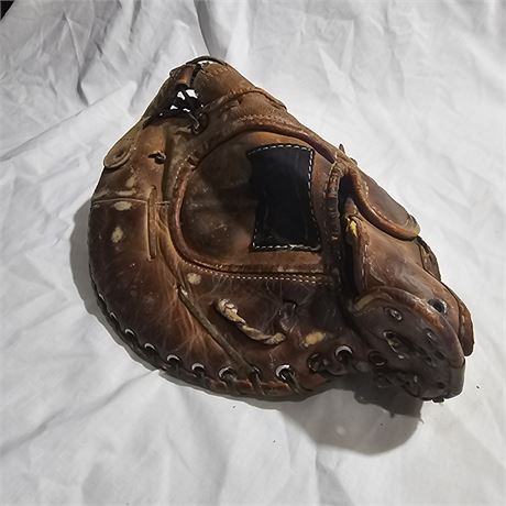 Vintage leather baseball glove