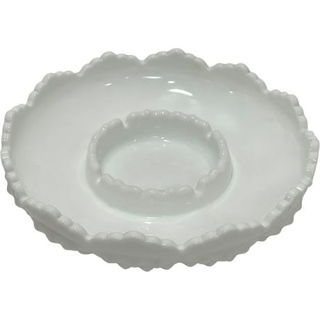 Fenton Hobnail Milk Glass Ashtray