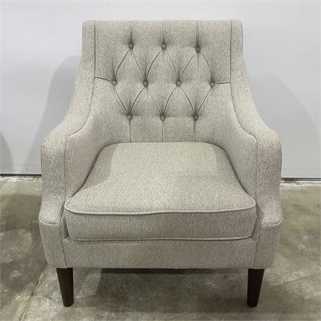 Madison Park Upholstered Tufted Back Accent Armchair