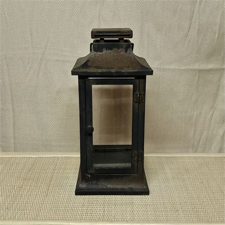 Rustic Metal Candle Lantern *see notes*