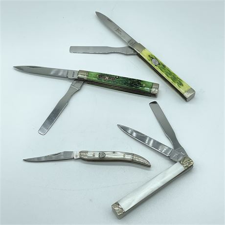 Grouping of 4 Pocketknives - Steel Warrior, Frost Family, Uncle Lucky