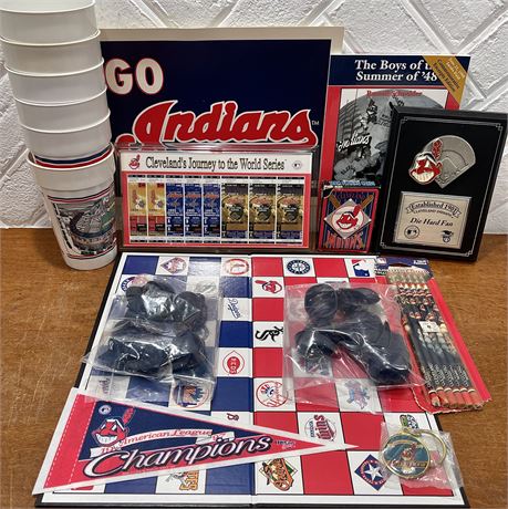 Cleve Indians '95 World Series Commemorative Tickets, Plaque, Book and More