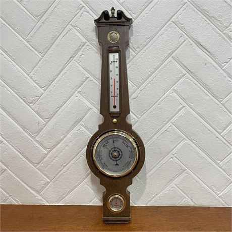 Vtg Springfield Wall Hanging Weather Station