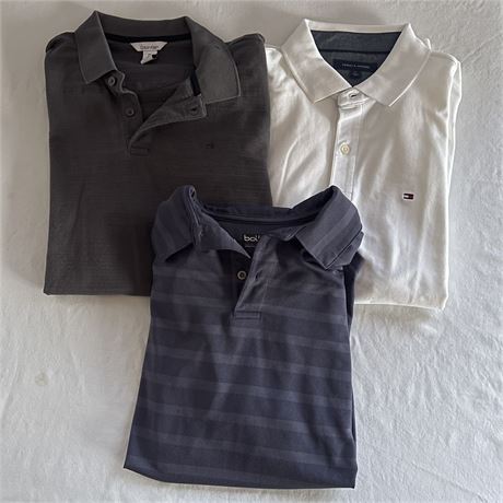Calvin Klein, Tommy Hilfiger, & Bolle Size Medium Mens Polo Shirts
