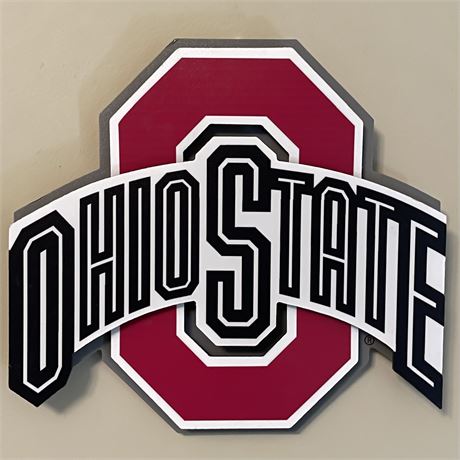 Ohio State University Pressed Wood Wall Hanging