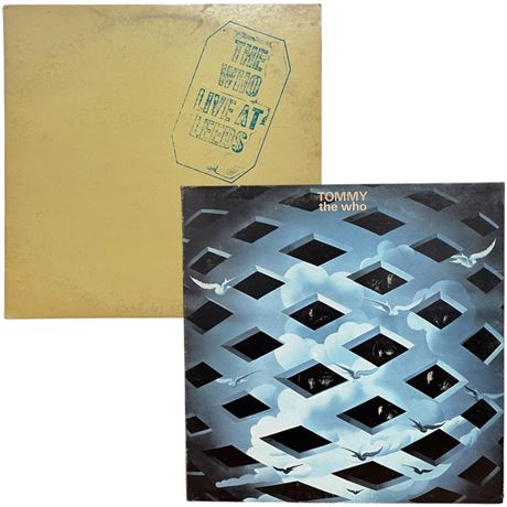 The Who 1973 "Tommy" & 1980 "Live at Leeds" Vinyl Records
