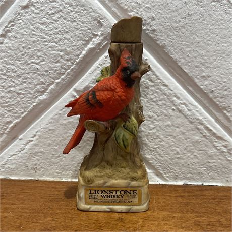 Lionstone Whiskey Cardinal Themed Decanter