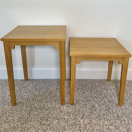 Pair of Wooden End Tables