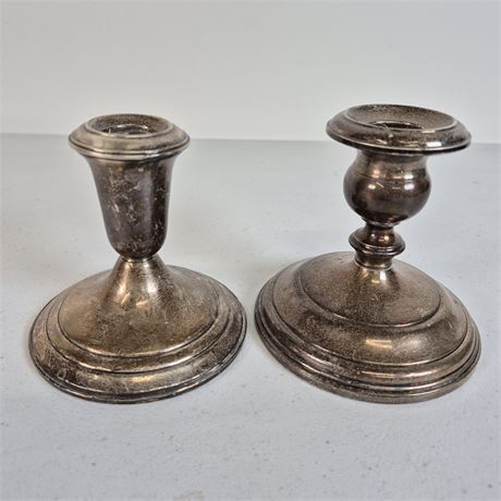2 Sterling Candle Holders