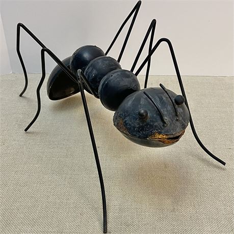 Large Enameled Metal Ant Sculpture