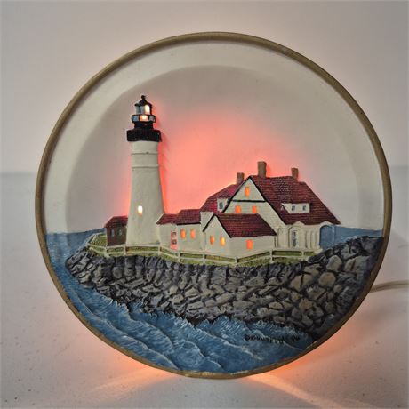Donna Elias Ser. Great Amer. Lighthouses Nightlight Lamp