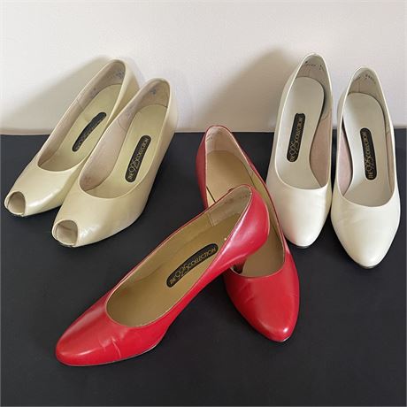 Three Pair of The 925 Collection Size 9 Women's Vintage Pumps