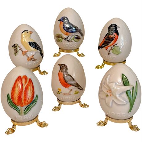 1984-1989 Goebel Porcelain Annual Easter Eggs