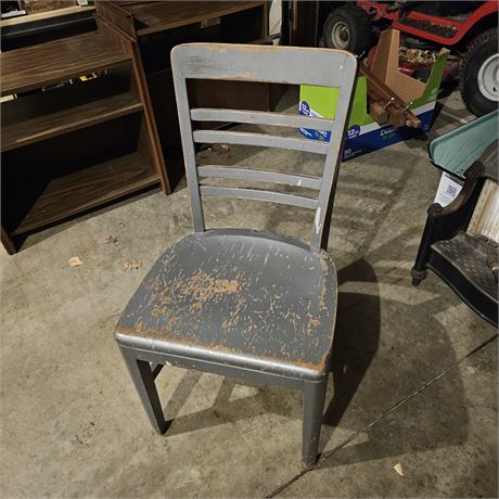 Gray  Chair Antique Chair Solid Wood
