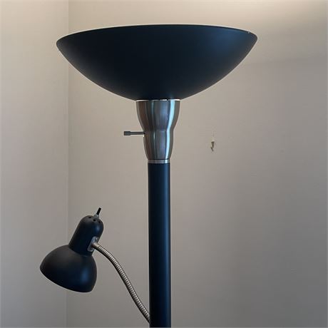 Combo Torchiere Floor Lamp with Reading Light
