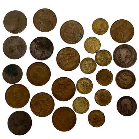 Variety of Bronze Coins - 26 Coins