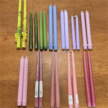 (24) New Taper Candles