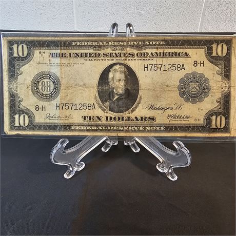 1914 Large $10 Dollar Bill