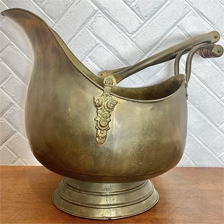 Vtg Copper Coal Scuttle