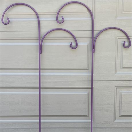 (2) Purple Double Shepherds Hooks
