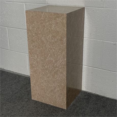 Austin Productions Faux Travertine Laminate Pedestal