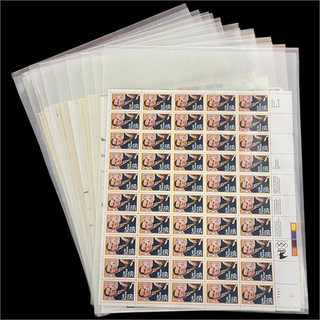 20 Full Sheets of Collectible Stamps