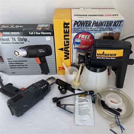 Black & Decker Heat 'N Strip Flameless Heating Tool & Wagner Power Painting Kit