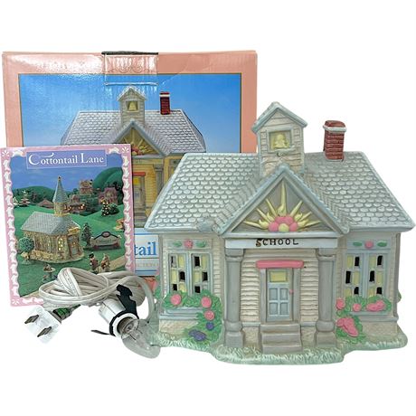 Cottontail Lane School Easter Lighted House