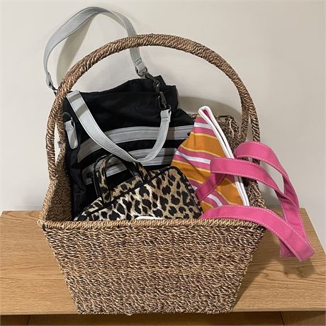 Basket O' Pouches and Bags