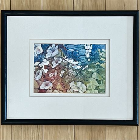 Signed Original D. Boos Framed Watercolor Painting