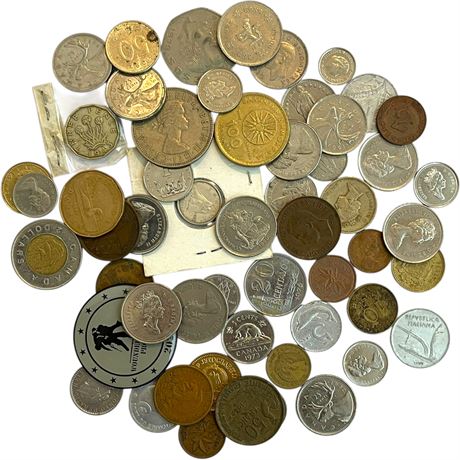 Mixed Variety of Foreign Coins