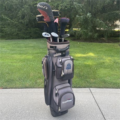 Golf Club Variety with Great Divider Golf Bag