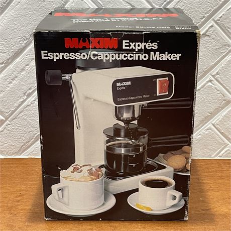 NIB Maxim Espresso / Cappuccino Maker - Model EX-102