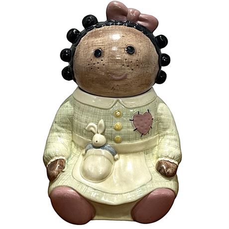 Vtg Treasure Craft Rag Doll "Spice" Cookie Jar