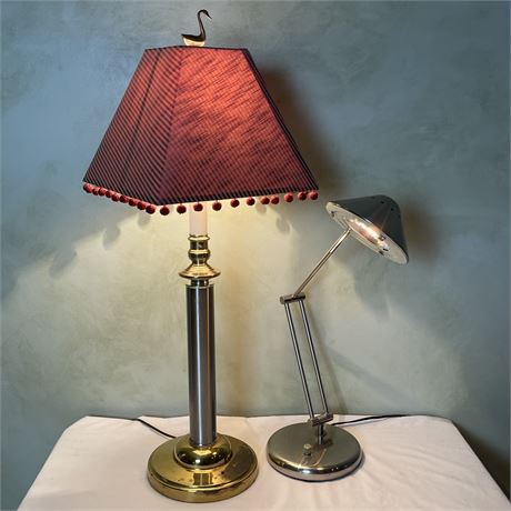 Adjustable Desk Damp with Bed Side Table Lamp