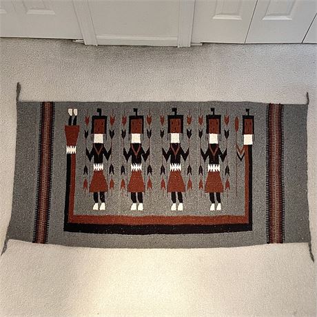 Navajo Yeibichai Handwoven Rug