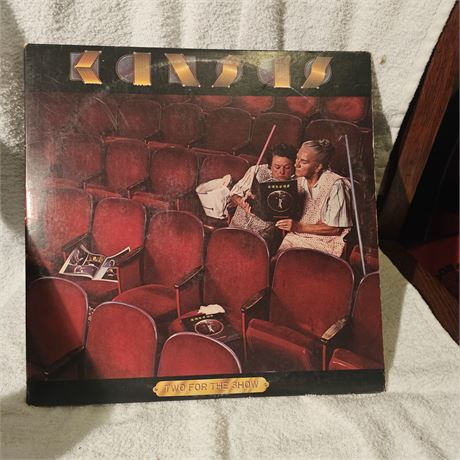 Vinyl record of Kansas's live album, "Two for the Show," released in 1978.