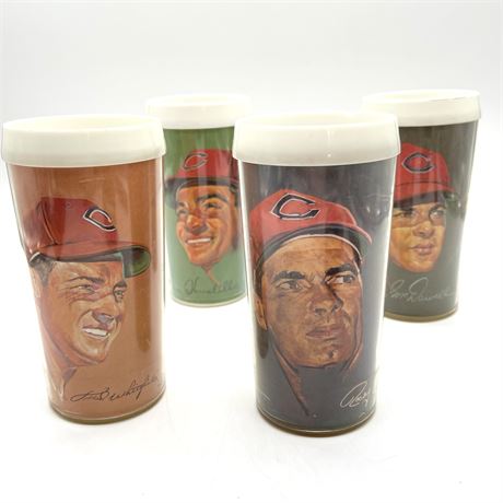 Set of 4 1966 Cleveland Indians Volpe Tumblers