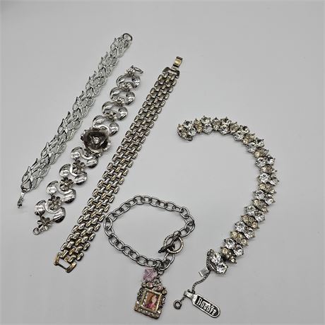 Silver Tone Bracelet Lot
