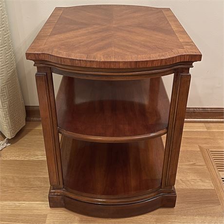 Drexel Heritage 3-Tier Solid Wood Side Table