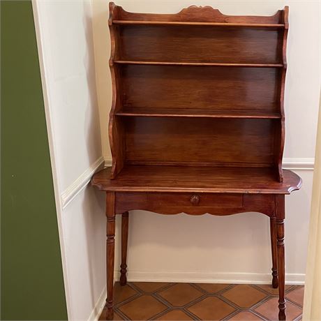 Antique Petite Single Drawer Hutch