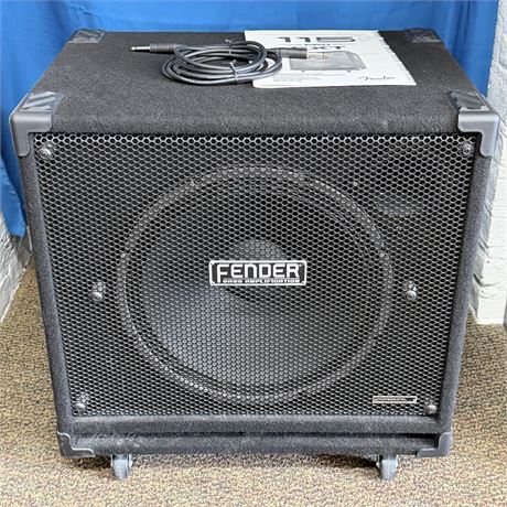 Fender 115 Pro Ext Bass Speaker Cabinet w/ Aux Cord