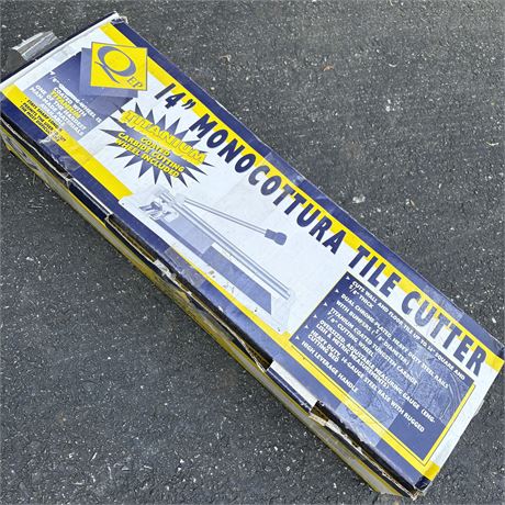 NIB 14" Monocottura Tile Cutter
