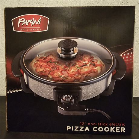 *NIB* PARINI 12" Non-Stick Electric Pizza Cooker