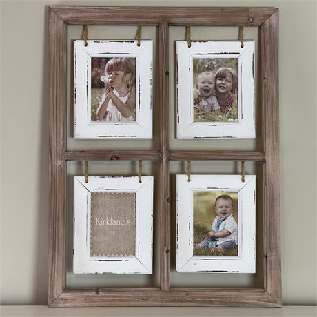 Hanging Window Pane Collage Frame for 5x7 Photos