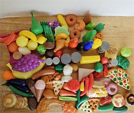 Plastic Play Food for Children's Kitchen