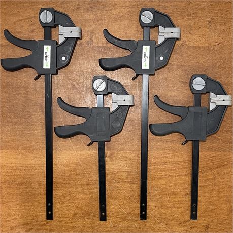 (4) Ratcheting Bar Clamps