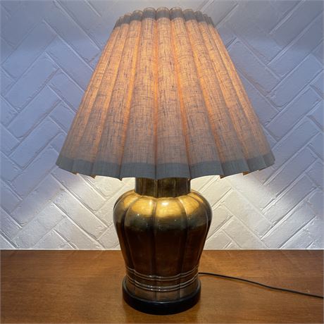 Asian Style Brass Table Lamp