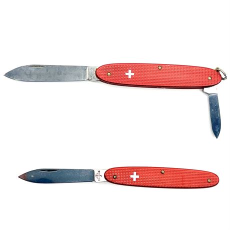 Victorinox Alox Elinox Single Blade and Double Blade Pocket Knives