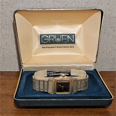 Gruen Vtg Goldtone Watch